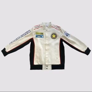 Unisex Mario Kart Canvas Racing Jacket Egret - L